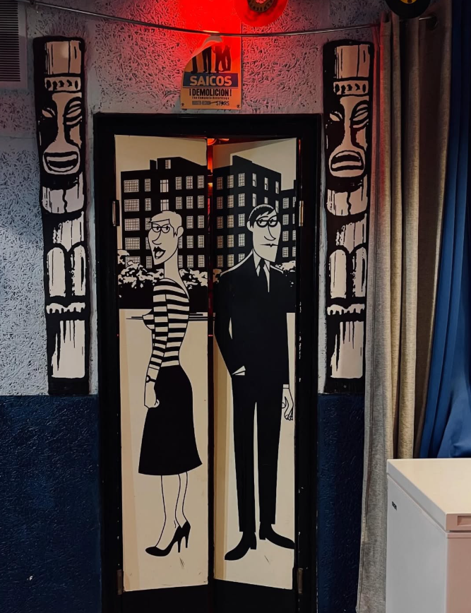 El rincón tiki del local